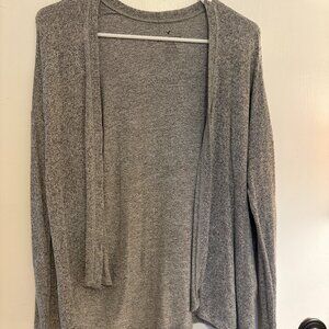 American Eagle Gray Plush Cardigan - XS